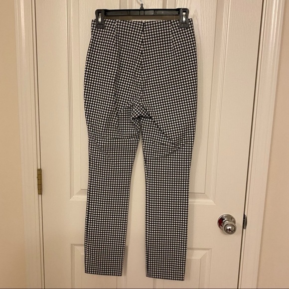 RAG & BONE Black/White Gingham Simone Zip Pocket Pants in Black/White Size 0 - Picture 5 of 10